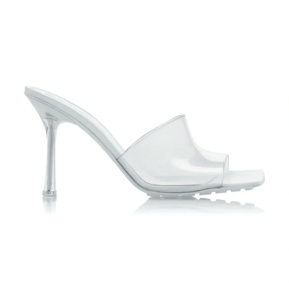 Bottega Veneta White Heeled Sandals - Picture 4 of 8
